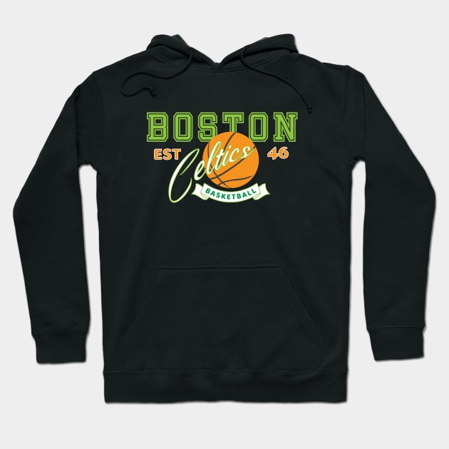 Boston Celtics Basketball Hoodie by antarte